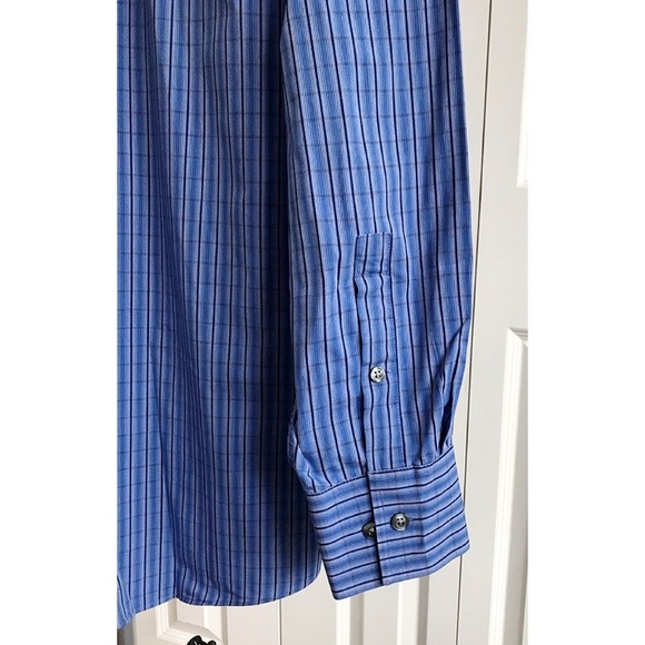 MICHAEL KORS Men's Blue Dress Shirt Sz L 16 1/2” - Picture 5 of 8